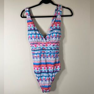 La Blanca multi‎ color one piece swimsuit